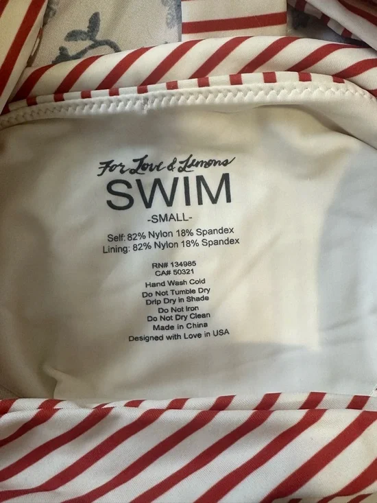 For love and lemons Havana O ring swimsuit striped one piece - Picture 8 of 13